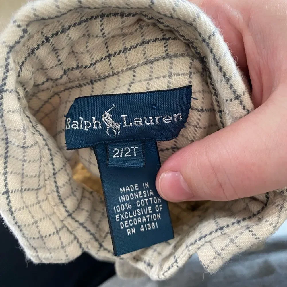 Vintage Ralph Lauren Button Down Flannel Shirt